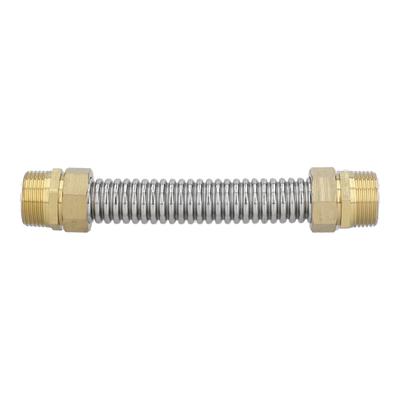 G1 Rosca Macho Tubo Corrugado Acero Inoxidable Manguera de Conexión de Aire Acondicionado para Calentador de Agua 20cm