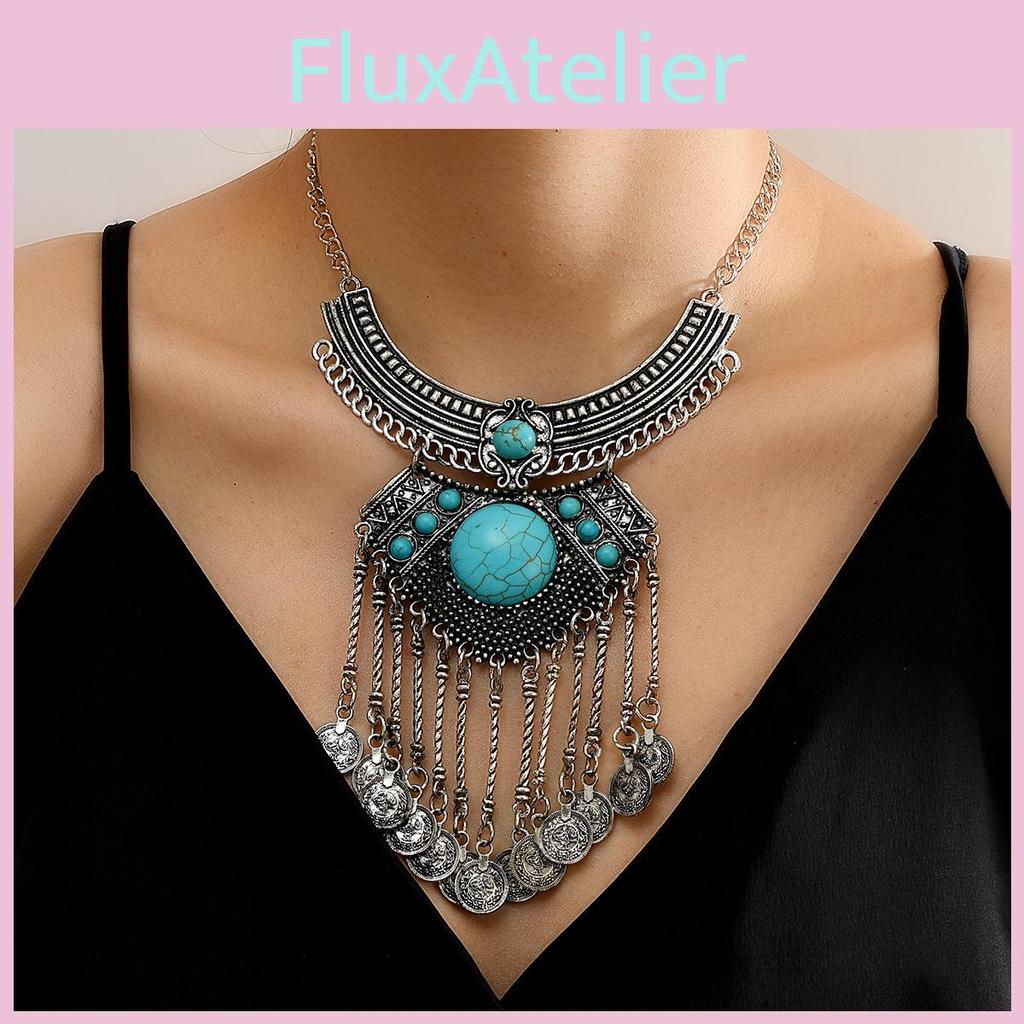 Bohemian Necklace Geometric Zinc Alloy Pendant With Lucky Symbols For Festival And Casual Wear