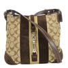 Used Shoulder Bag Signature 8K12 canvas/Suede Brown