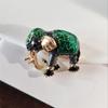 Enamel Colored Elephant Brooch Shirt Mini Elephant Brooches For Women's Pins Chest Flower Collar Pin Sweater Jewelry