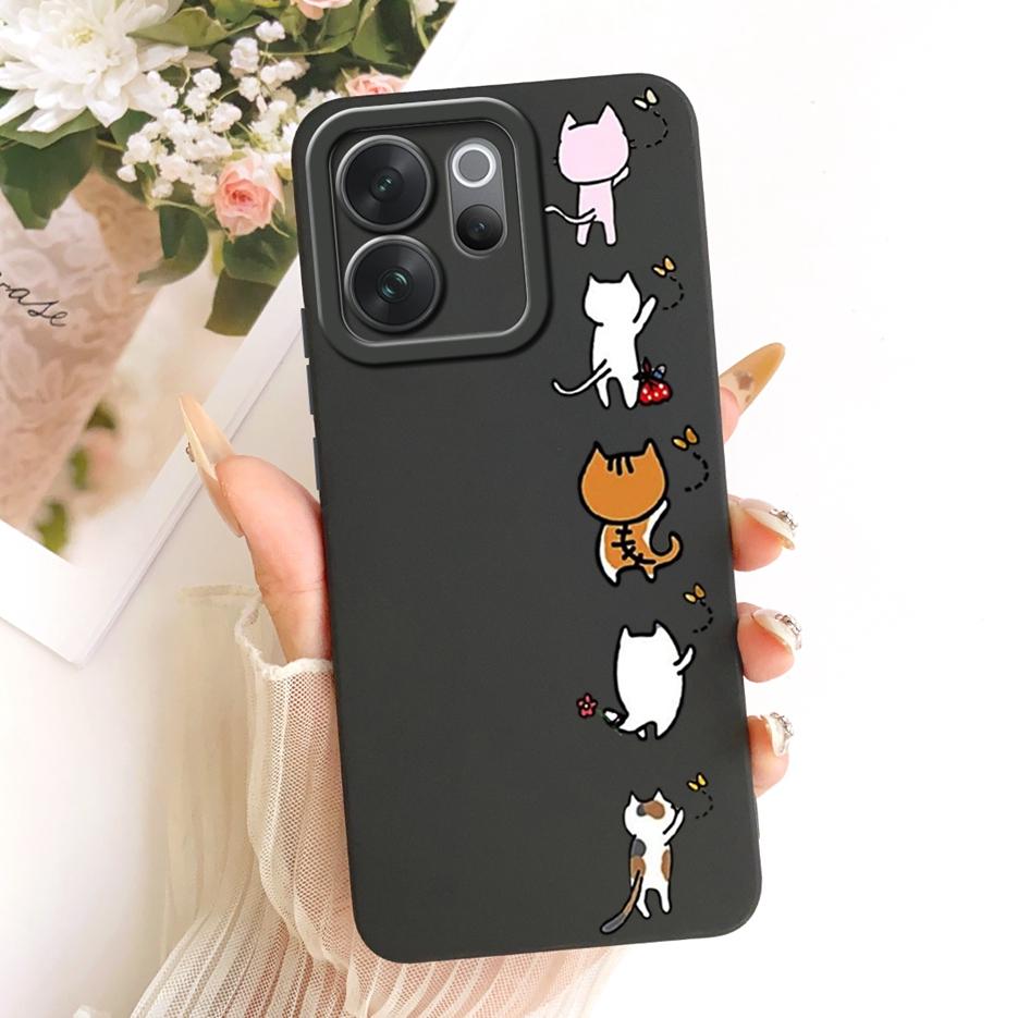 For Vivo V70 5G Case V2538 Luxury Art Painted Cover Soft Silicone Case For Vivo V70 Elite V2548 V 70 VivoV70 FE V70FE V2550 Bags