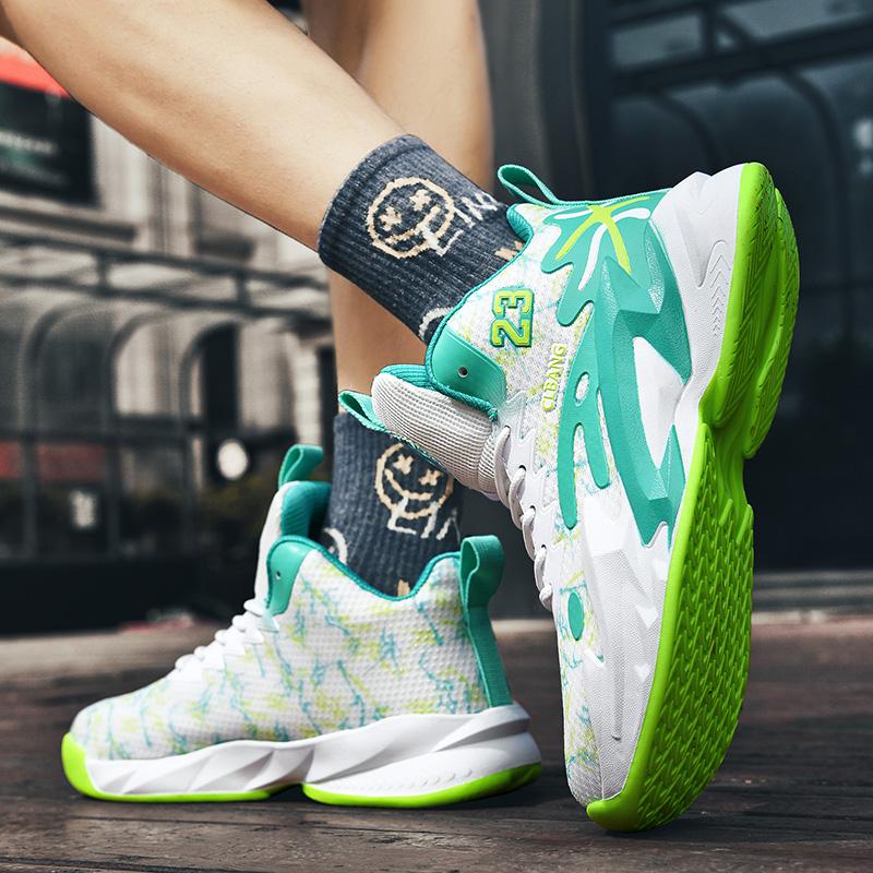 Zapatillas de Baloncesto Profesional para Hombre Zapatillas Deportivas Atléticas de Alta Calidad para Entrenamiento Unisex Botas de Baloncesto Callejero Zapatillas Acolchadas