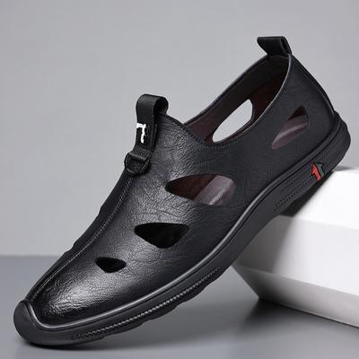 Mode Herren Freizeitschuhe Leder Mode Herren Sneaker Handgefertigt Atmungsaktiv Hohle Slipper Mokassins Luxusmarke Bootsschuhe Leichtgewicht