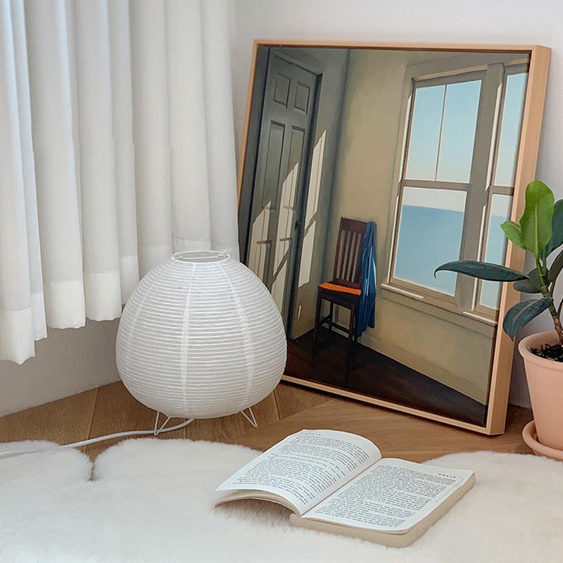 Nordic LED Table Lamp Interior Lighting Wabi Sabi Style Table Light Bedside Bedroom Living Study Home Decoration Desk Lamps