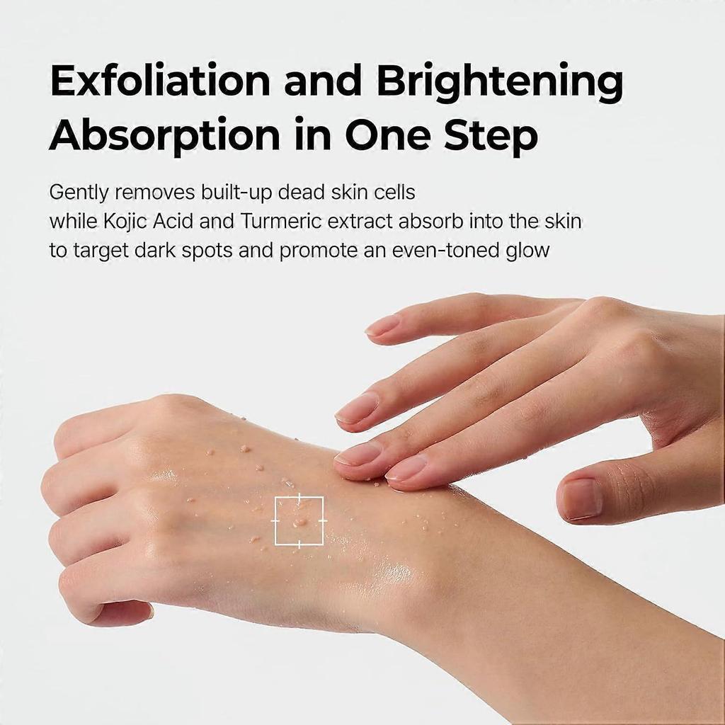 Exfoliating Kojic Acid Turmeric Serum, AHA/BHA & Niacinamide Facial Exfoliator, Brightening & Even Tone Face Serum for Dark Spots, 80ml