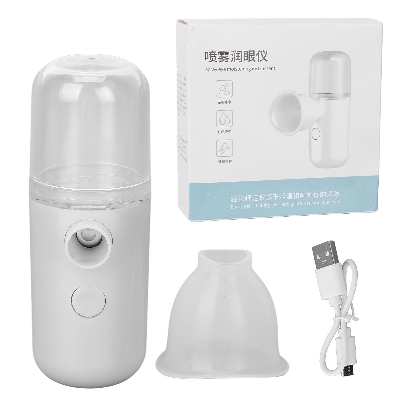 

Eye Sprayer Moisturizing Comfortable Care Convenient Practical Compact Portable USB Charging Beauty White