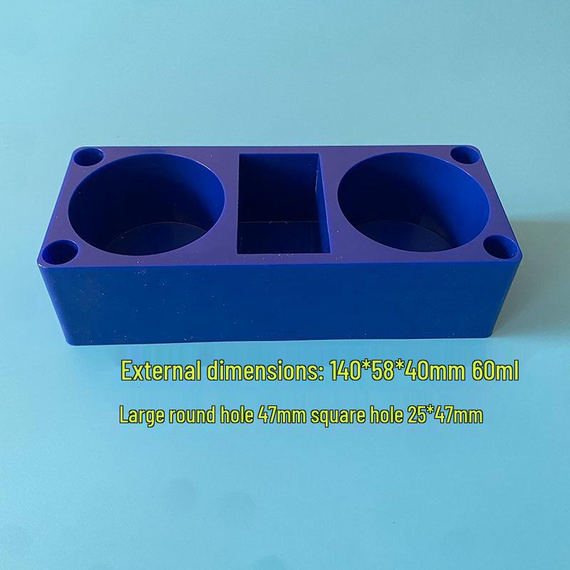 Iodine Bottle Holder & Wide-Mouth Alcohol Rack: Fits 60ml, 100ml Bottles синий