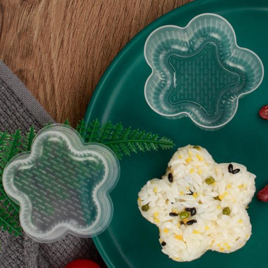 Triangulär Sushiform Bekväm PP Hushållsmaskin Rice Ball Maker Bento Tillbehör