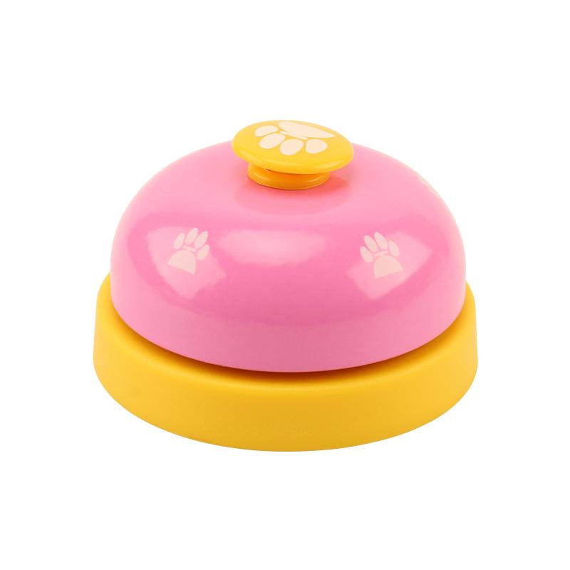 Pet Puzzle Toys Bell for Dog Cat Training Interactive Toy Dogs Cats Called Dinner Small Bells Footprint Ring Feeding Reminder