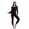 Hengyuanxiang Women's Antibacterial Fleece-Lined Thermal Underwear Set