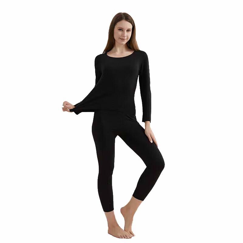 Hengyuanxiang Women's Antibacterial Thermal Underwear Set