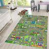 Car Track Rug Car Rugs for Kids Toy Cars City Life Road Rug for Kids Play Mat for Boys Girls Playroom Living Room Classroom