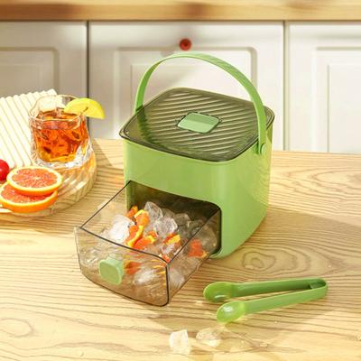 Macchina del Ghiaccio a 48 Cubetti con Coperchio a Pressione Facile Vassoio Ghiaccio Contenitore Integrato Vassoio Cubetti di Ghiaccio per Whiskey Cocktail Caffè Bevande