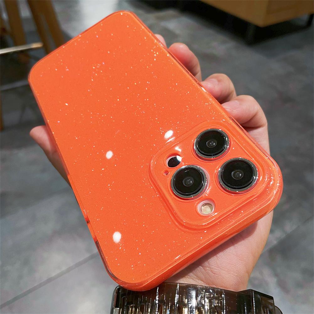 Fashion Bling Glitter Jelly Soft Silicone Phone Case For iPhone 16 15 11 12 13 14 Pro Max XR XS X 8 7 Plus Shockproof Back Cover