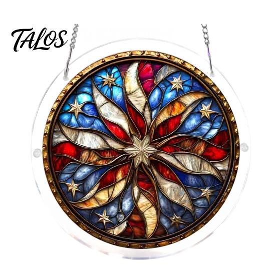 Puzzle Gift for Adults Acrylic Suncatcher, Artistic Window Hanging Ornament, 7.48 Inch Sun Satisfying Weekend Project Catcher Decoration, Ideal