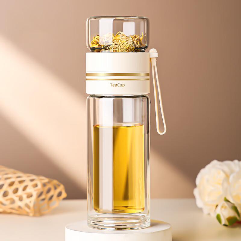 Shangqi Double Wall Glass Tea Infuser Bottle