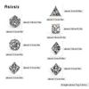 7 Pcs Silver Hand Skull Head Metal Dice Hollow Metal Polyhedral Dice Set Suitable for Role-Playing RPG  Board Game Card Game