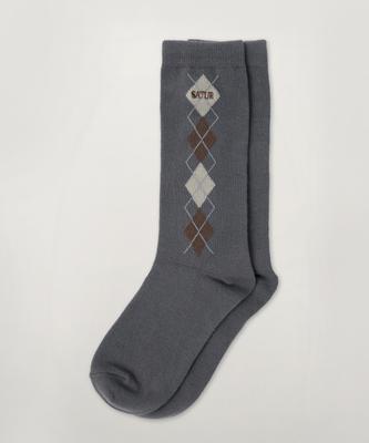 Seteo (W) Argyle Socks Charcoal