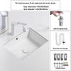 Aokewen 18-inch Ceramic Undermount Square Sink