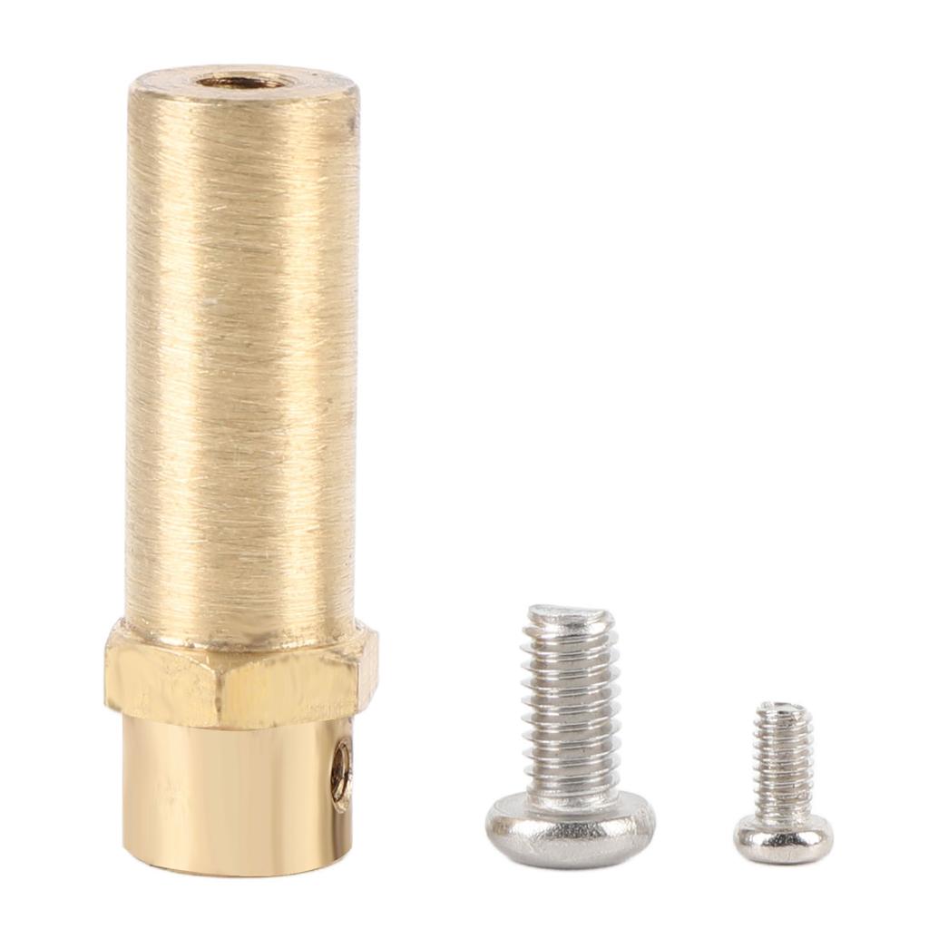 3mm Shaft Coupling with Screws Brass Secure Connection Motor Shaft Coupling Joint Connector for