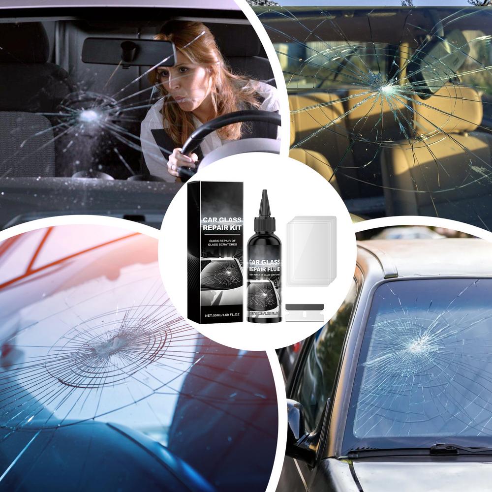 Kapalina na opravu automobilových skel Kapalina pro automobilový průmysl Nářadí na čelní sklo vozidla Sada na opravu prasklin skel do auta Tekutá kapalina pro automobilová skla