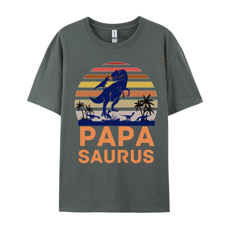 Papasaurus T Rex Dinosaur Papa Tshirt Printed On Family T Shirt Tops Tees For Unisex TeeShirt Vintage T Shirt