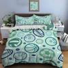 Various Ball Pattern Background Duvet Cover Set Digital Print Colorful Polyester Bedding With Zipper Closur For Kids Gifts