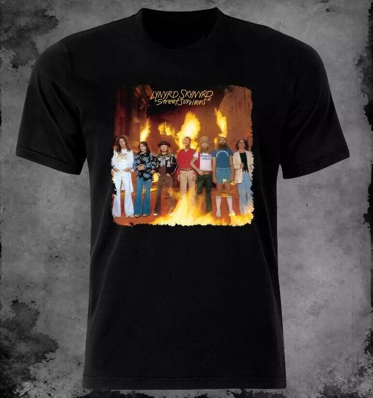 Lynyrd Skynyrd Street Survivors Album Rock Band T-shirt Size S to 5XL