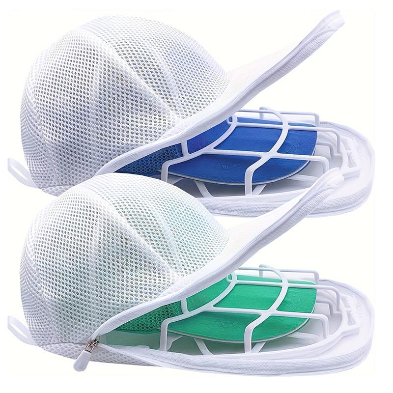 Baseball Cap Care & Wash Bag with Anti-Deformation Rack for Laundry Machines
