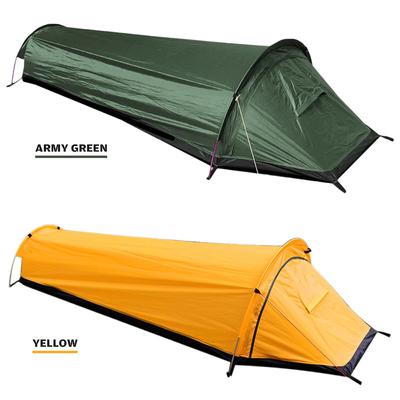 Single Person Backpacking Tent Hiking Bivy Tent Lightweight Sleeping Bag Tent with Ground Cloth