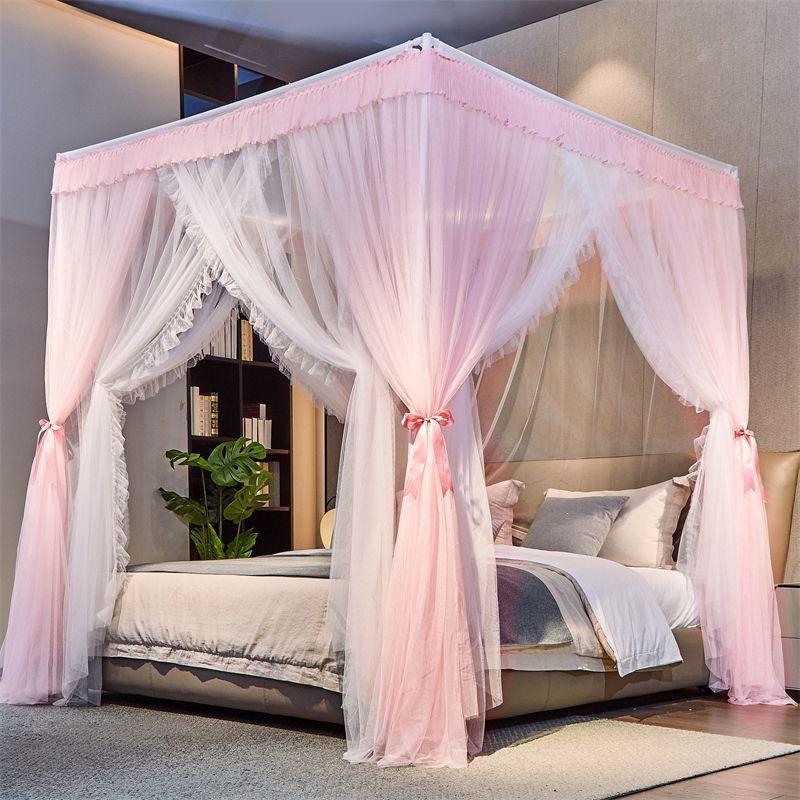 Double-Layer Gauze Floor-Standing Princess Mosquito Net