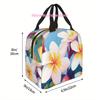 1pc a Colorful Thermal Bag Featuring Bright Tropical Flowers. This Insulated Bag Is Not Intended for Direct Food Contact And Is
