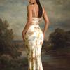 Summer Sexy Holiday Sle Print Strap Dr Women Slimming Split Ort Skirt High Waist Polyester Svel Asymmetrical