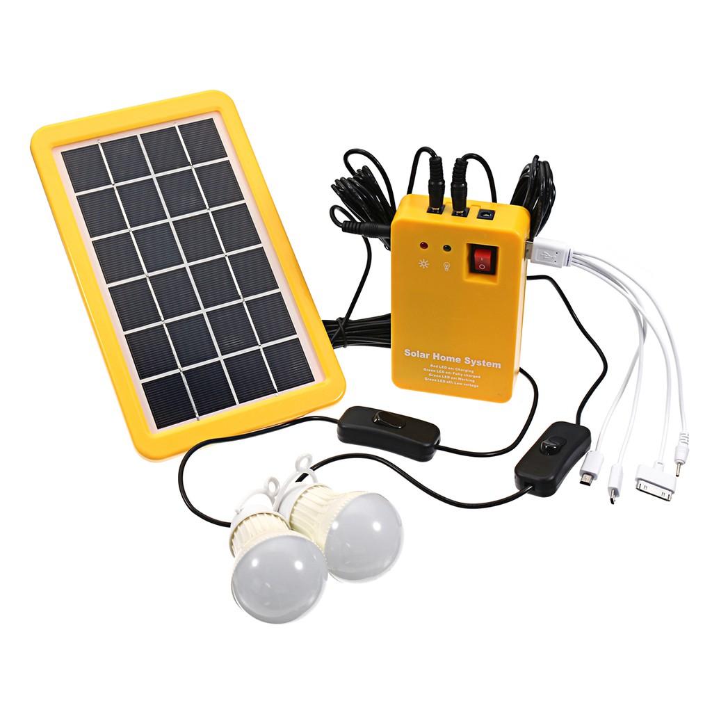 DC 12V LED Charging Light USB Charger Home Power Energy System Outdoor Garden Solar Power Panel Generator