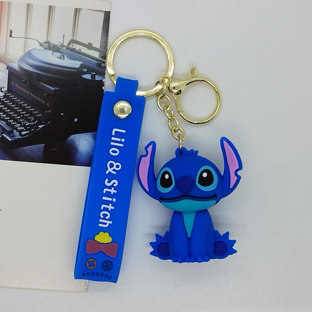Cross Border Creative Cartoon Stitch Doll Keychain Bag Car Keychain Accessories Gift Wholesale Toys Anime Cartoon Frind Fashion
