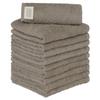 Towel Laboratory Reason for Hand Warm Gray and Roasted Easy to JapanTechnology [The Lightness] #006 Towels, Brown, 10-Pack, Quick-Drying, Thin, Wring,