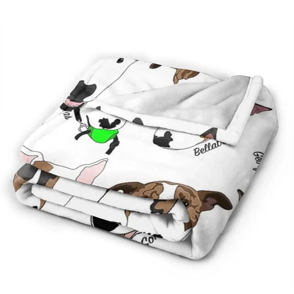 Glasgow Bull Terrier Club Blanket Soft Warm Flannel Throw Blanket Cover for Bed Living Room Picnic Travel Home Couch