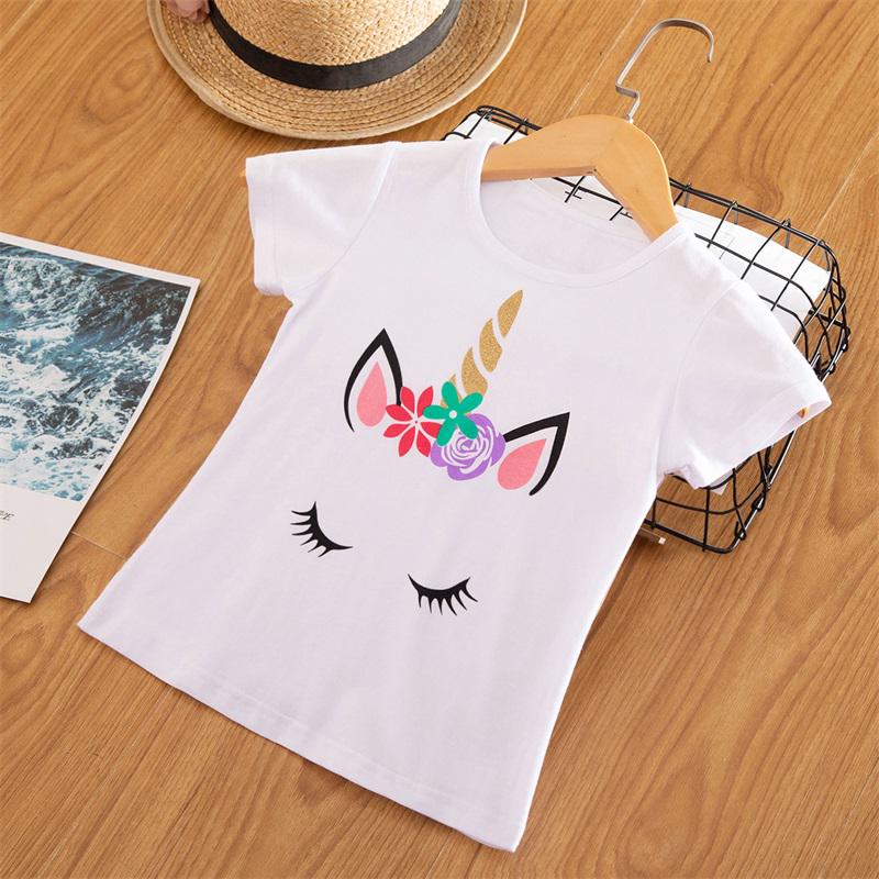 TCB Unicorn Embroidered White Color Kids T-shirt main image 1
