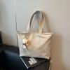 Versatile simple shoulder big bag, casual college student commuter tote bag, new large-capacity bag