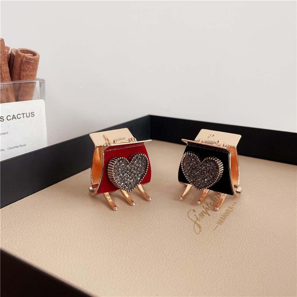 

Стразы бархат для девочек мини-заколки для волос корейские крабы для волос маленький зажим для женщин заколка для волос