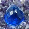 72,40 Karat Natürlicher Blauer Tansanit Tropfenform ZERTIFIZIERTER Loser Edelstein