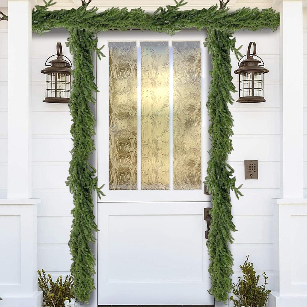 Simulation Rattan Decoration Needle Wreath Soft Glue Feel Rattan Simulation Green Plant Home Decoration