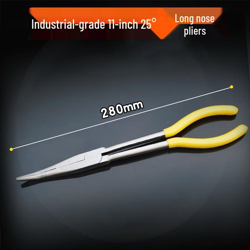 16-inch Long Nose Pliers with 11-inch Clamping Pointed Nose, Bent Nose, and Extended Pointed Nose Models