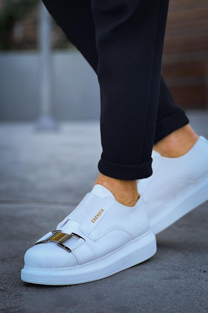 Chekich H New Collection CH297 Verona Men Shoe White Black Brown Tan