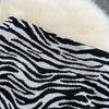 Koreaanse Zomer Zebra Print Gebreide Rok Vrouwen Hoge Taille Slanke A-Lijn Rok Veelzijdige Hip Wrap Rok Korte Rok