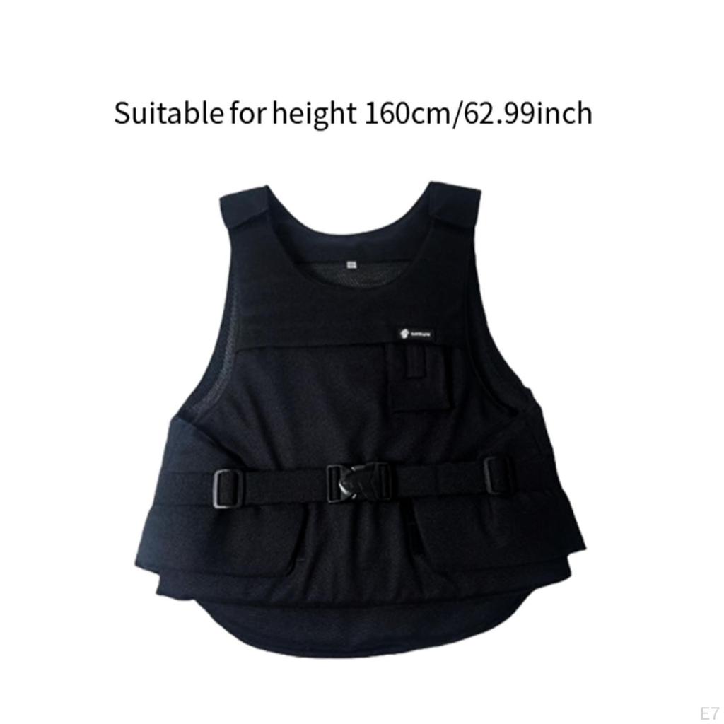 Adjustable Horse Riding Waistcoat for Children, Padded Equestrian Equipment