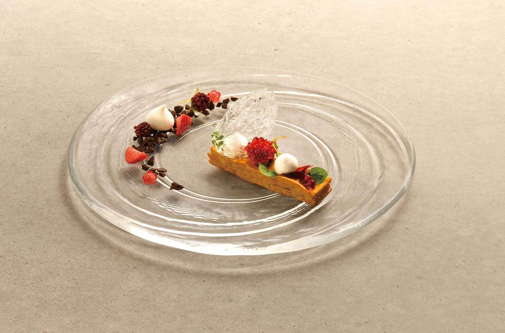 Toyo Sasaki Glass Plate Meteor Plate 270 Set of 3 Made In Japan Large Plate Round Plate Vessel Plate Glass Plate Tableware 46127