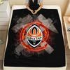 Shakhtar Donetsk FC Printed Flannel Blanket, soft throw for bedroom sofa, washable,soccer fan merchandise, great gift.