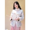 Qiu Shui Yi Ren New Chinese Style Warm Jacquard Coat