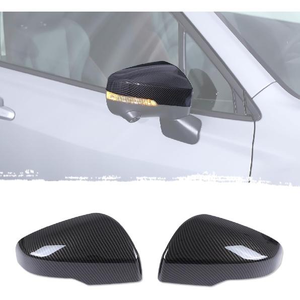 ABS Outside Mirror Cover Compatible with Subaru Forester 2019-2024 (With Turn signal) /Subaru Crosstrek XV 2018-2023, Car Door Side Rearview Mirror